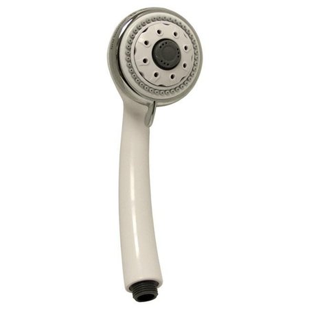 WAXMAN CONSUMER PRODUCTS Waxman Consumer Products Group 8683800 HydroSpin White and Chrome 6 Spray Setting Hand-Held Shower 8683800